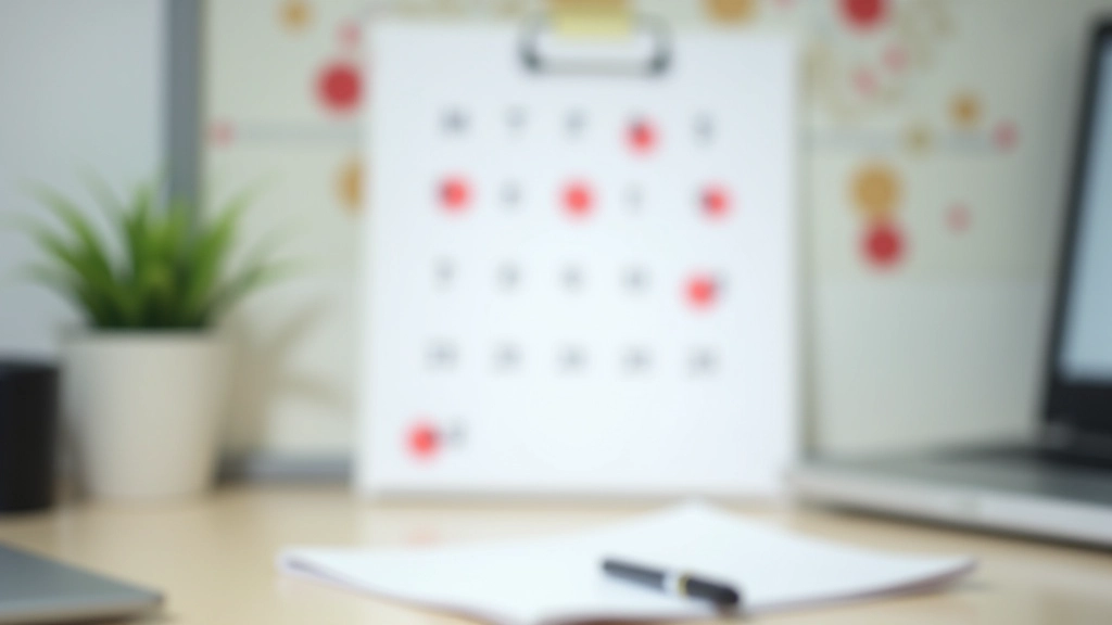 Calendar showing months with lease dates marked and circled to indicate termination timeline